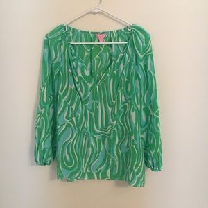 Lilly Pulitzer Elsa Blouse sz M